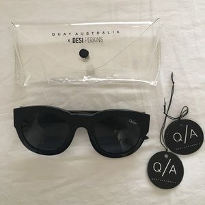 Brand New Quay If Only Round Sunglasses, 50 mm